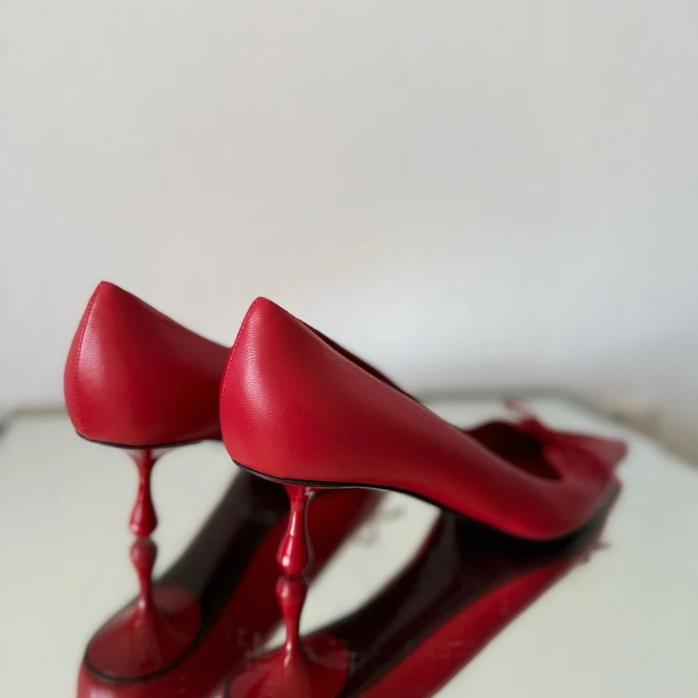 New Jimmy Choo Scarlett 50 Pointed-Toe Lace-Up $1,095 40